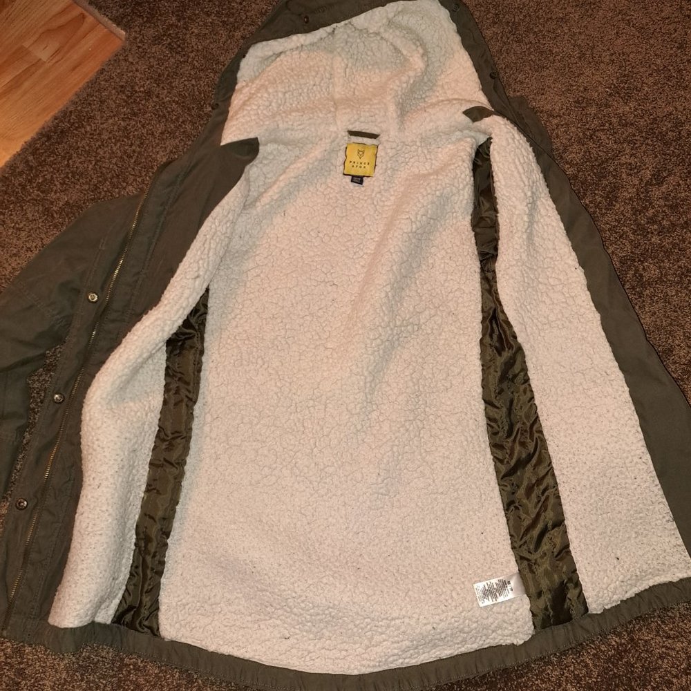 Women's XSmall Prince&Fox (Aeropostale) Parka Army Green Jacket - Picture 10 of 13